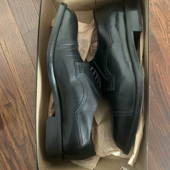 🔴 Men’s black leather dress shoes - Picture 4 of 5